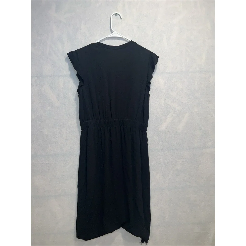 Kate Spade‎ Black Flutter Sleeve Crepe Dress, Size 8